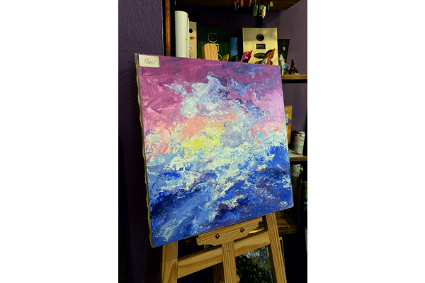 Картина «Море на закате», холст масло